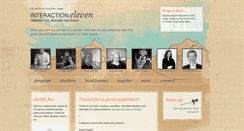 Desktop Screenshot of interaction11.ixda.org