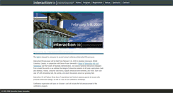 Desktop Screenshot of interaction09.ixda.org