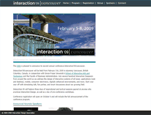 Tablet Screenshot of interaction09.ixda.org