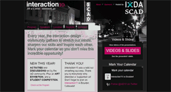 Desktop Screenshot of interaction10.ixda.org