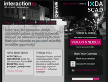 Tablet Screenshot of interaction10.ixda.org